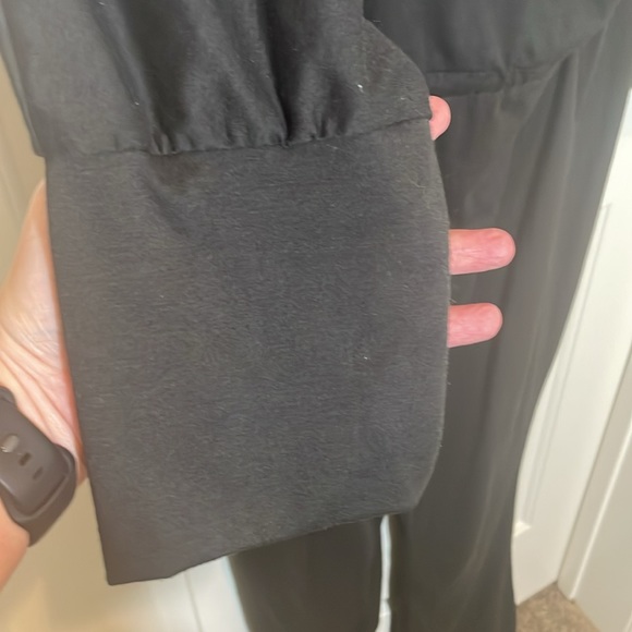 Black Straight Leg Jumpsuit with 3/4 sleeve - Picture 7 of 9